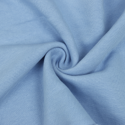 Ткань Футер 3-х нитка, Петля, цвет Светло-Голубой (на отрез)  в Протвино