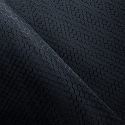 Ткань Оксфорд 300D PU Рип-Стоп СОТЫ, цвет Черный (на отрез)  в Протвино