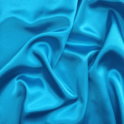 *Ткань Атлас-сатин, цвет Голубой (на отрез)  в Протвино