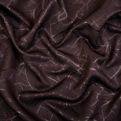 Ткань Блэкаут для штор &quot;Ледовое тиснение цвет Темно-Коричневый&quot; (на отрез)  в Протвино