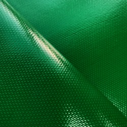 Ткань ПВХ 600 гр/м2 плотная, Зелёный (Ширина 150см), на отрез  в Протвино