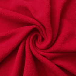 Флис Односторонний 130 гр/м2, цвет Красный (на отрез)  в Протвино