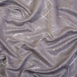 Ткань Блэкаут для штор светозатемняющая 75% &quot;Ледовое тиснение  Серый&quot;   в Протвино
