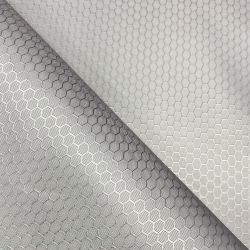Ткань Оксфорд 300D PU Рип-Стоп СОТЫ, цвет Светло-Серый (на отрез)  в Протвино