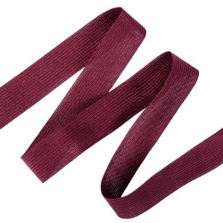 Окантовочная лента-бейка, цвет Бордовый 22мм (на отрез)  в Протвино