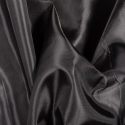 Ткань подкладочная Таффета 190Т, цвет Черный (на отрез)  в Протвино