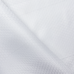 Ткань Оксфорд 300D PU Рип-Стоп СОТЫ, цвет Белый (на отрез)  в Протвино