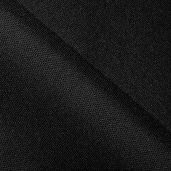 Прорезиненная ткань Оксфорд 600D ПВХ, Черный  в Протвино, 340 г/м2, 359 руб