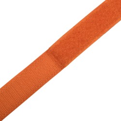 Контактная лента 25мм цвет Оранжевый (велькро-липучка, на отрез)  в Протвино