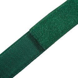 Контактная лента 40мм (38мм) цвет Зелёный (велькро-липучка, на отрез)  в Протвино