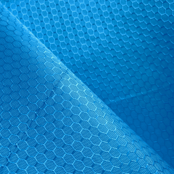 Ткань Оксфорд 300D PU Рип-Стоп СОТЫ, цвет Голубой (на отрез)  в Протвино