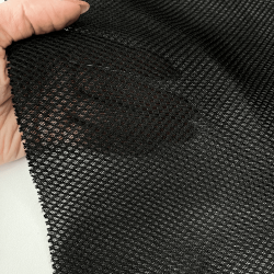 Сетка 3D трехслойная Air mesh 165 гр/м2, цвет Черный (на отрез)  в Протвино